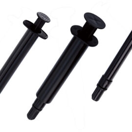 Black Disposable Plastic Prefill Syringes With Tip Cap