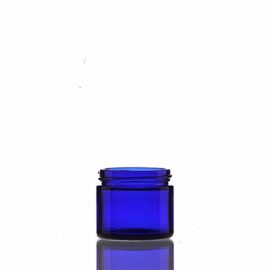 Blue Glass Cosmetic Jars 20ml to 100ml