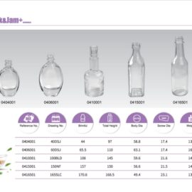 Clear Glass Drink Bottles 40ml to 170ml