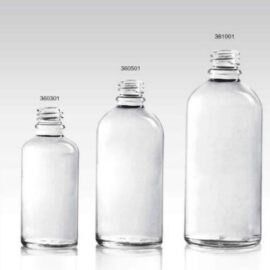 Clear Dropper Dispensing Bottles DIN 18mm 10ml to 150ml