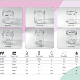 Clear Glass Food Jars 105ml to 125ml