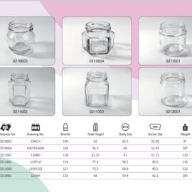 Clear Glass Food Jars 105ml to 135ml