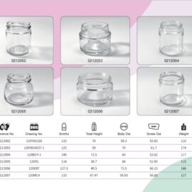 Clear Glass Food Jars 115ml to 140ml