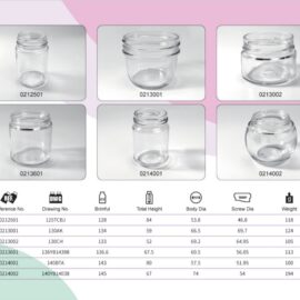 Clear Glass Food Jars 125ml to 145ml