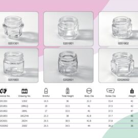 Clear Glass Food Jars 15ml to 25ml