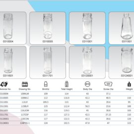 Clear Glass Sauce Bottles 110ml to 125ml