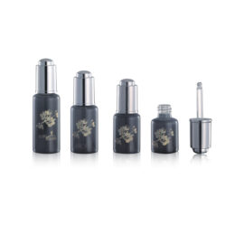 Glass dropper bottles Dia 25mm with Neck Finish13/415 ABS press button (M)